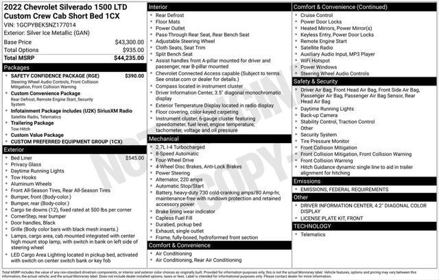 used 2022 Chevrolet Silverado 1500 car, priced at $39,500