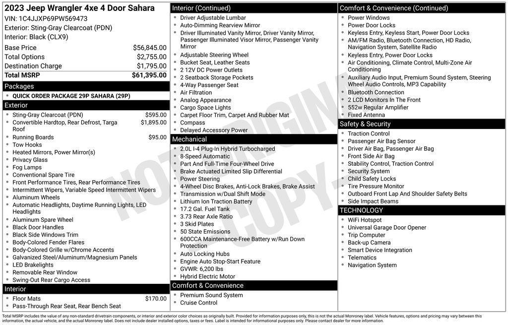 used 2023 Jeep Wrangler 4xe car, priced at $33,000