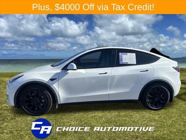 used 2021 Tesla Model Y car, priced at $30,000