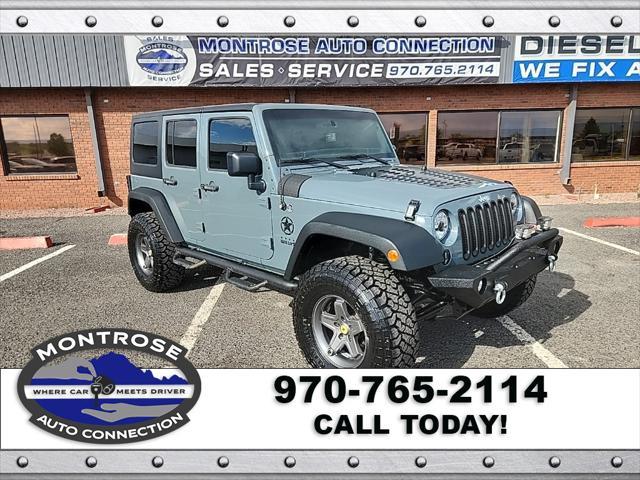 used 2015 Jeep Wrangler Unlimited car, priced at $23,490
