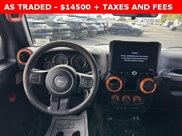 used 2018 Jeep Wrangler JK Unlimited car, priced at $14,500