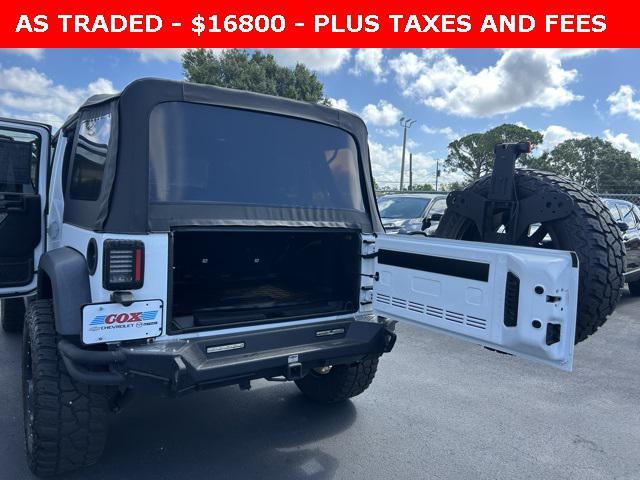 used 2016 Jeep Wrangler Unlimited car, priced at $16,800