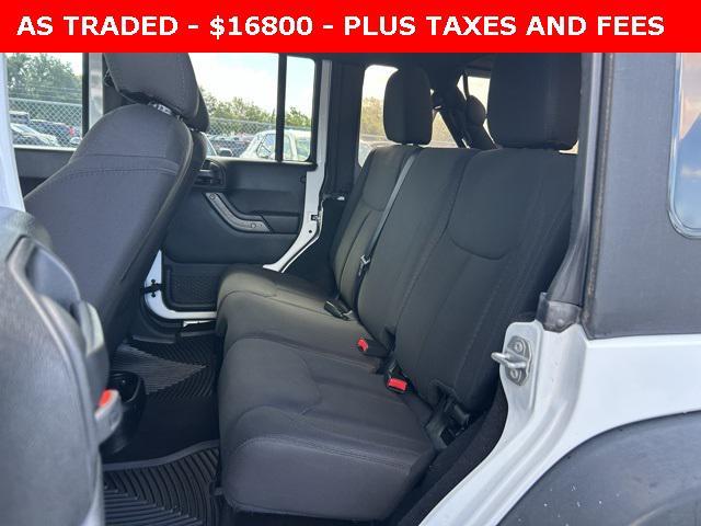 used 2016 Jeep Wrangler Unlimited car, priced at $16,800
