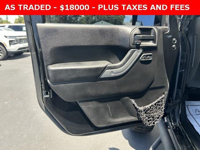 used 2015 Jeep Wrangler Unlimited car, priced at $18,000