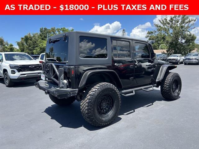 used 2015 Jeep Wrangler Unlimited car, priced at $18,000
