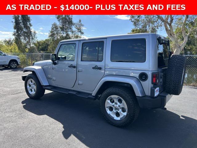 used 2015 Jeep Wrangler Unlimited car, priced at $13,000