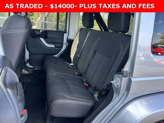 used 2015 Jeep Wrangler Unlimited car, priced at $13,000