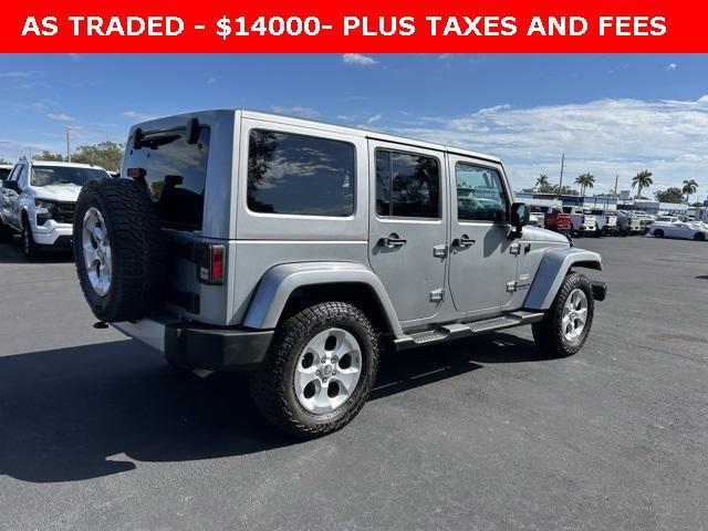 used 2015 Jeep Wrangler Unlimited car, priced at $13,000