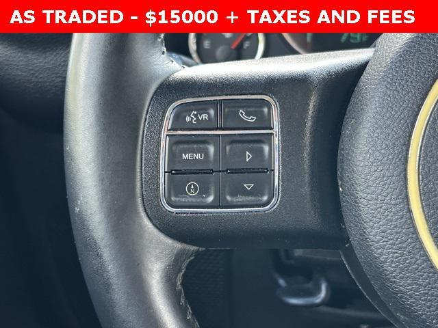 used 2015 Jeep Wrangler Unlimited car, priced at $15,000