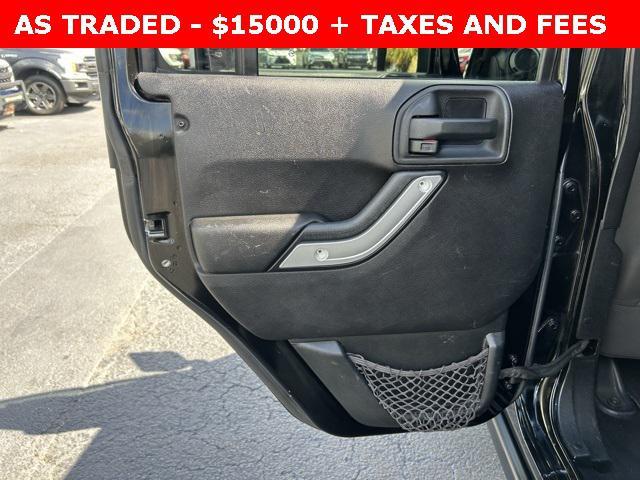 used 2015 Jeep Wrangler Unlimited car, priced at $15,000