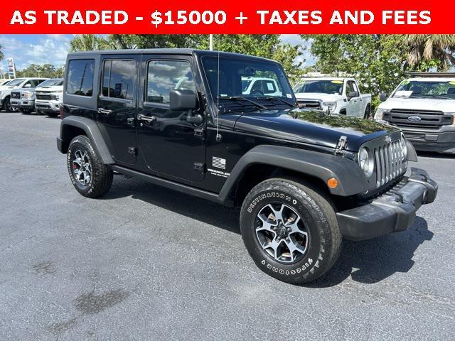 used 2015 Jeep Wrangler Unlimited car, priced at $15,000