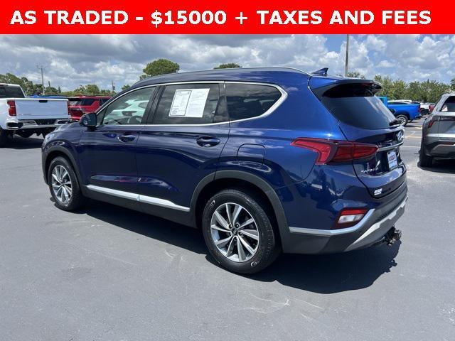 used 2019 Hyundai Santa Fe car, priced at $15,000