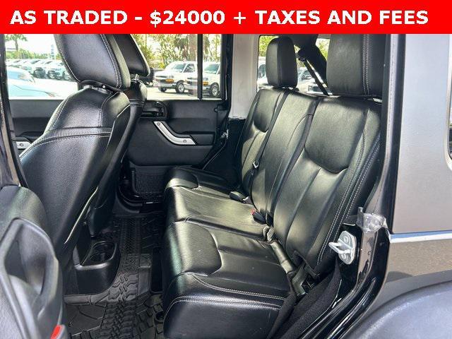 used 2017 Jeep Wrangler Unlimited car, priced at $24,000