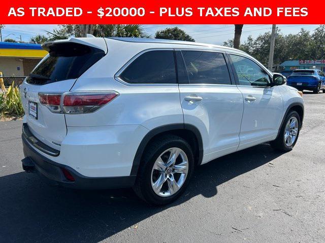 used 2016 Toyota Highlander car, priced at $20,000