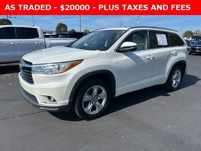 used 2016 Toyota Highlander car, priced at $20,000