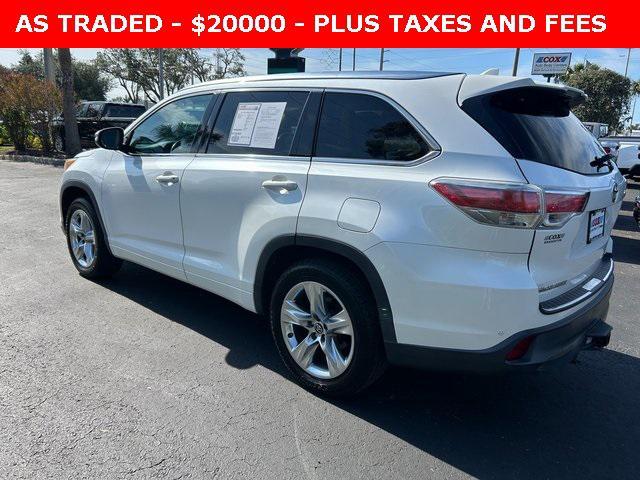 used 2016 Toyota Highlander car, priced at $20,000