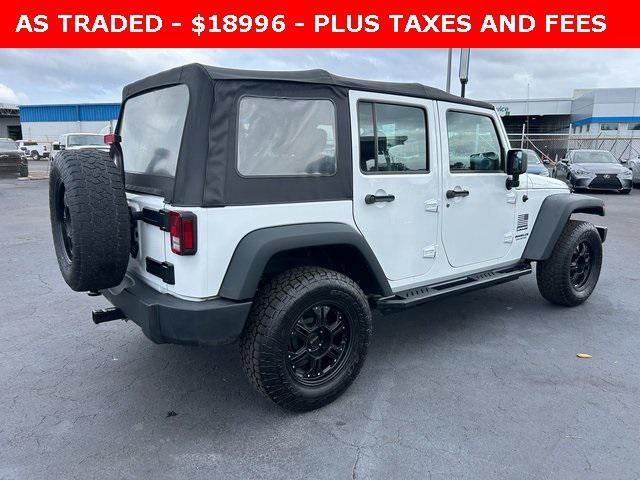 used 2017 Jeep Wrangler Unlimited car, priced at $18,996