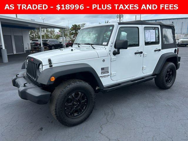 used 2017 Jeep Wrangler Unlimited car, priced at $18,996