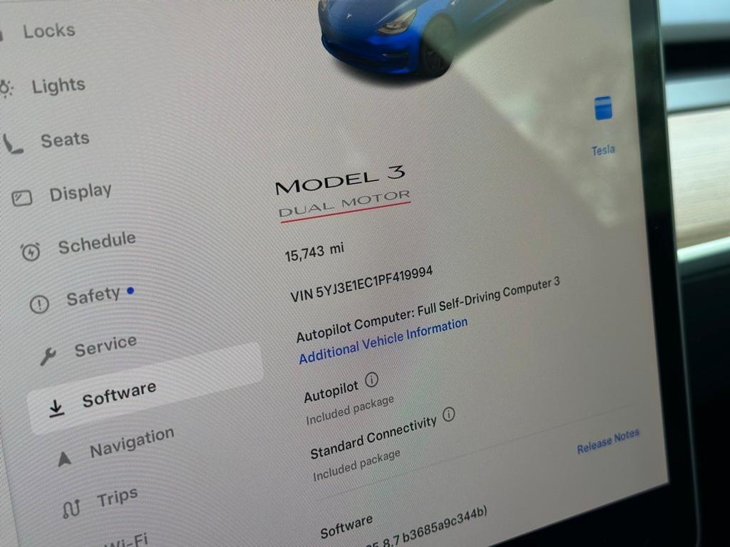 used 2023 Tesla Model 3 car, priced at $34,733