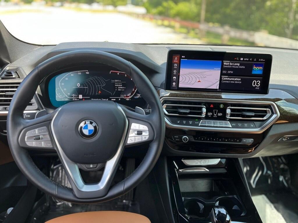 used 2022 BMW X3 car, priced at $38,500