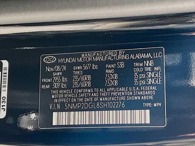 new 2025 Hyundai Santa Fe car, priced at $39,365