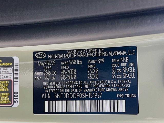 new 2025 Hyundai SANTA CRUZ car, priced at $42,835