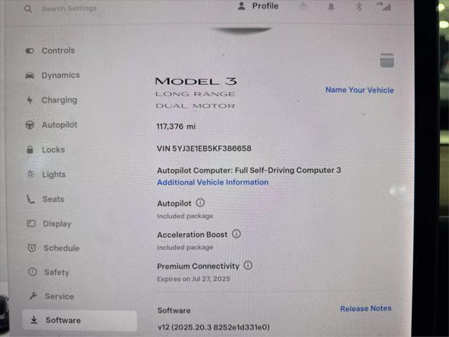 used 2019 Tesla Model 3 car