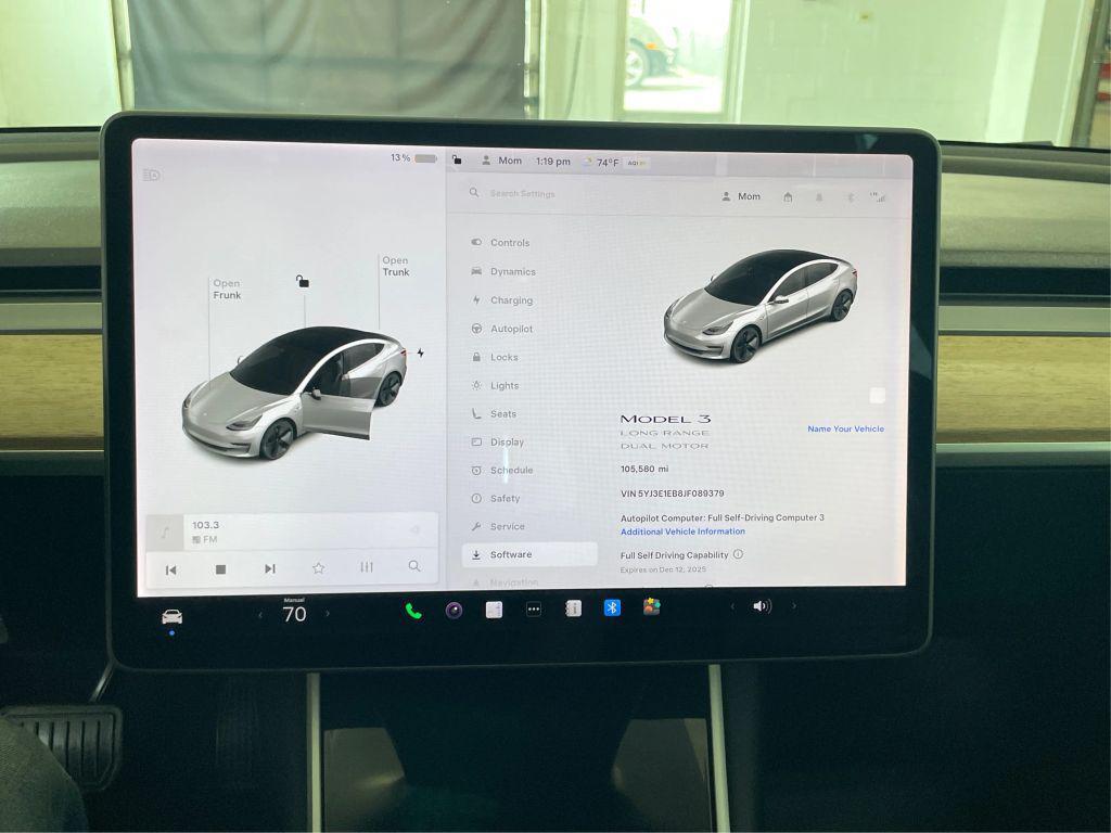 used 2018 Tesla Model 3 car, priced at $17,995