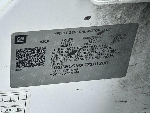 used 2018 Chevrolet Cruze car, priced at $6,995