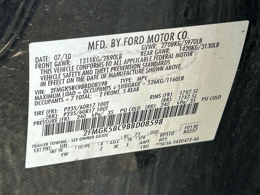 used 2011 Ford Flex car, priced at $3,488