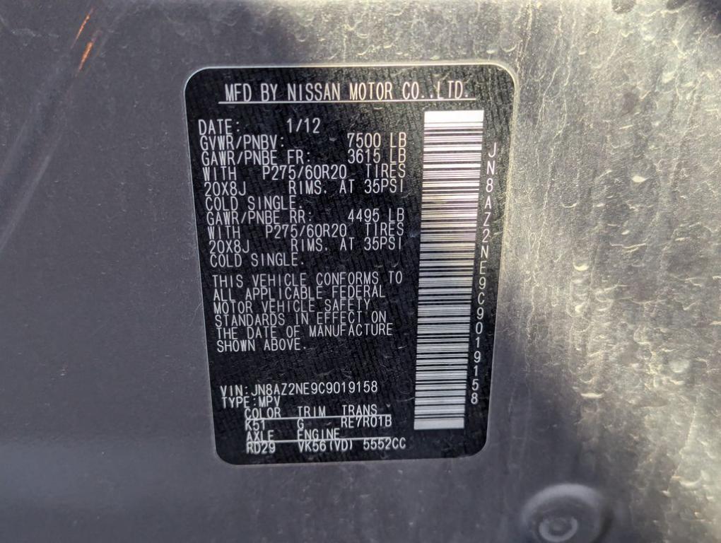 used 2012 INFINITI QX56 car, priced at $3,488