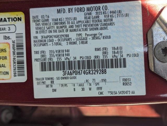 used 2016 Ford Fusion car, priced at $8,988