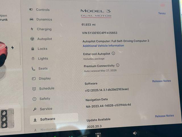 used 2023 Tesla Model 3 car, priced at $28,750