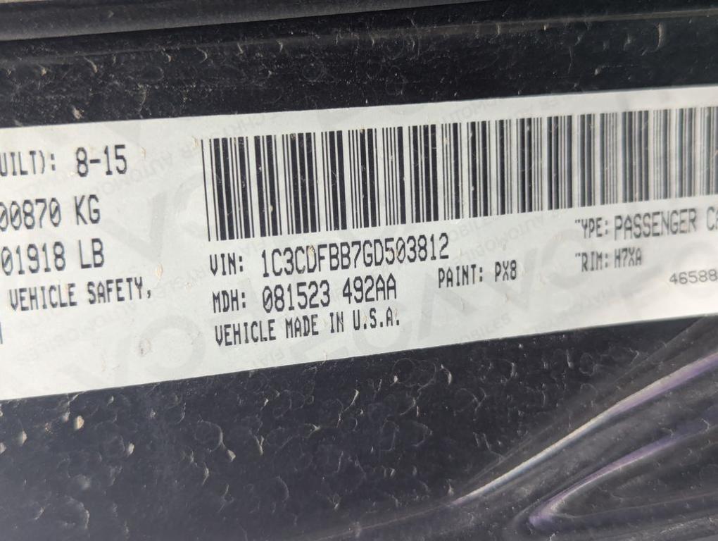 used 2016 Dodge Dart car, priced at $6,588