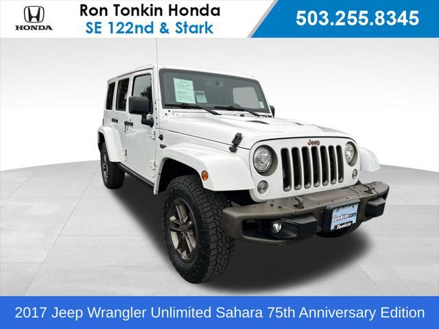 used 2017 Jeep Wrangler Unlimited car, priced at $26,449