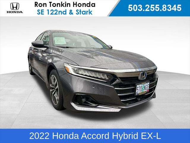 used 2022 Honda Accord Hybrid car, priced at $27,849