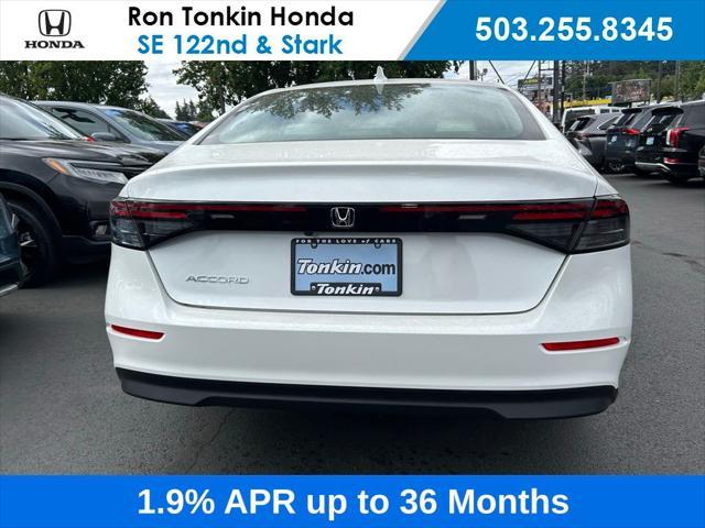 new 2024 Honda Accord car, priced at $28,767