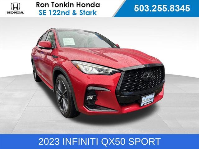 used 2023 INFINITI QX50 car, priced at $38,649