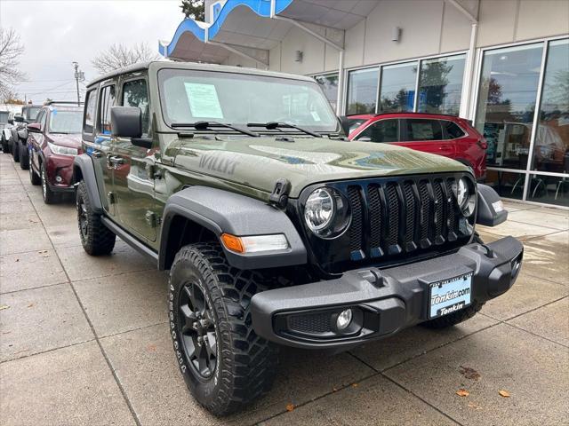 used 2021 Jeep Wrangler Unlimited car, priced at $33,649