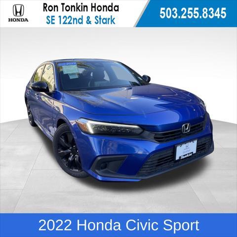 used 2022 Honda Civic car, priced at $19,469