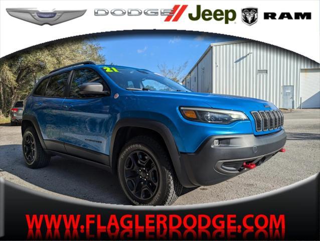 used 2021 Jeep Cherokee car, priced at $20,927