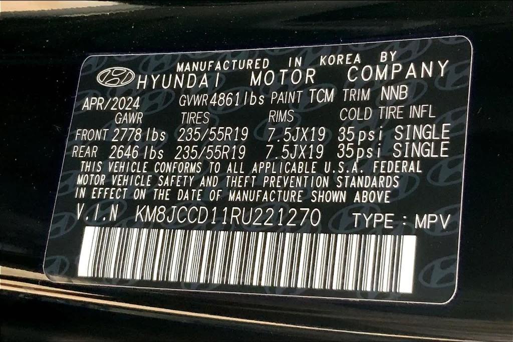 used 2024 Hyundai TUCSON Hybrid car, priced at $28,500