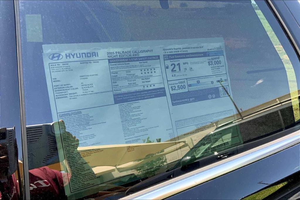 new 2025 Hyundai Palisade car, priced at $49,852