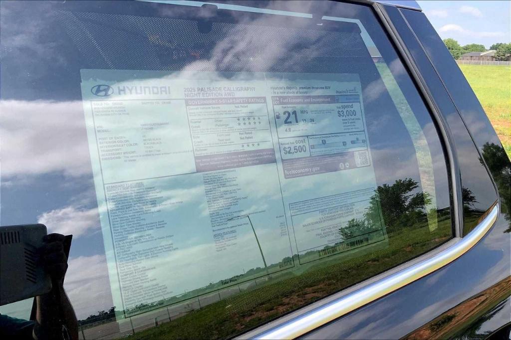 new 2025 Hyundai Palisade car, priced at $49,856