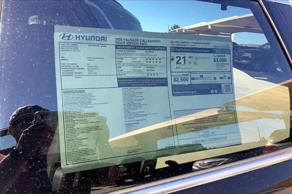 new 2025 Hyundai Palisade car, priced at $49,817