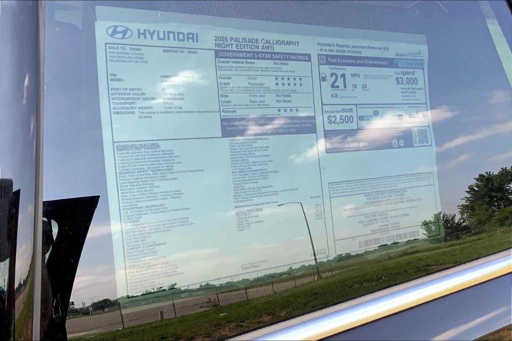 new 2025 Hyundai Palisade car, priced at $49,817