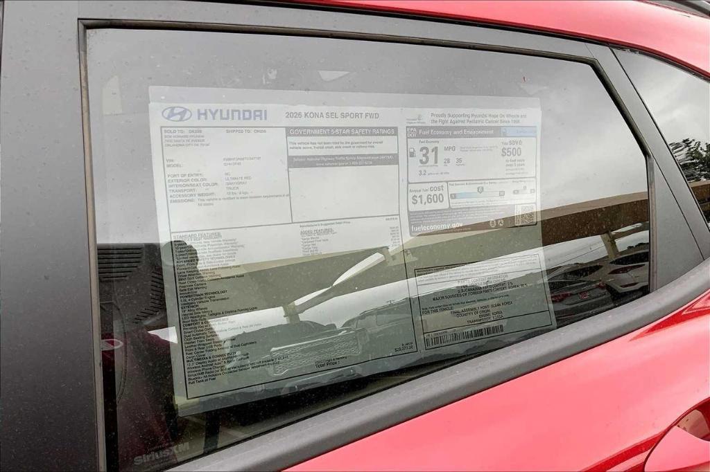 new 2026 Hyundai Kona car, priced at $24,083