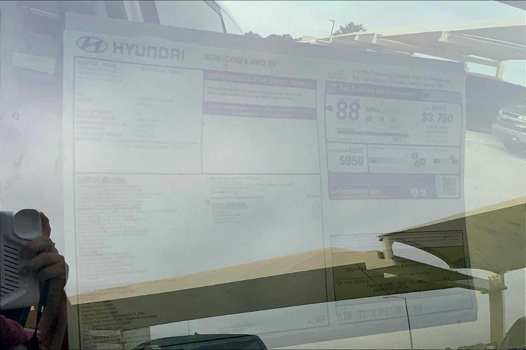new 2026 Hyundai IONIQ 9 car, priced at $55,548