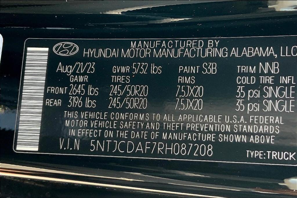 new 2024 Hyundai Santa Cruz car, priced at $35,369