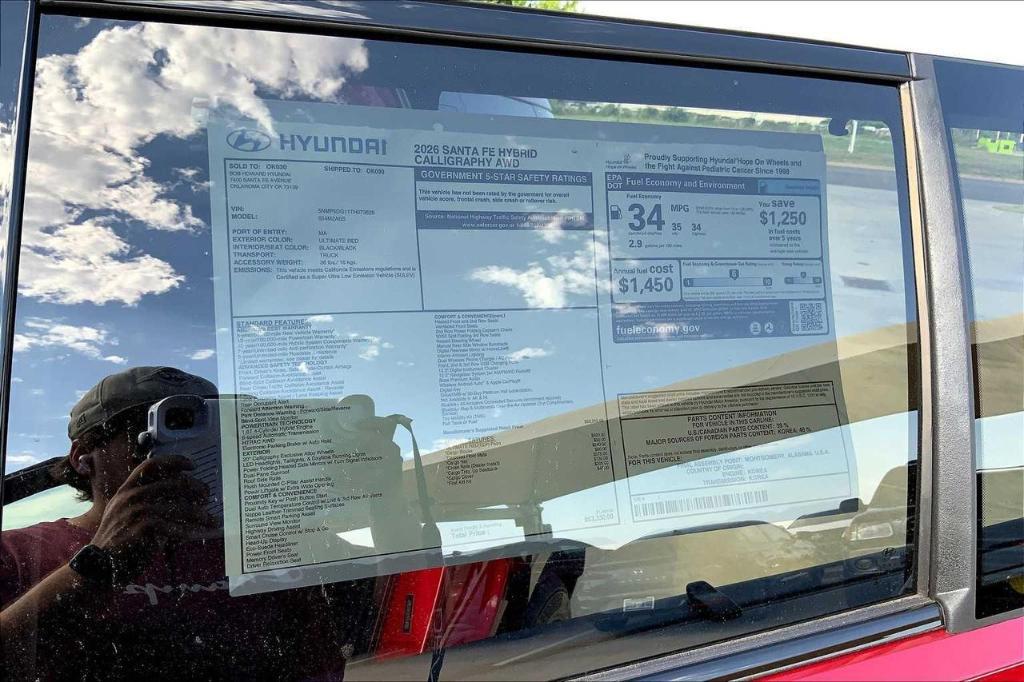 new 2026 Hyundai SANTA FE HEV car, priced at $47,464